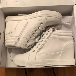 ALDO AELADDA white wedge sneakers